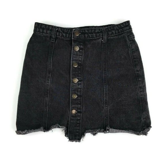 Sadie & Sage Dresses & Skirts - Sadie & Sage Skirt Black Denim Jean Straight